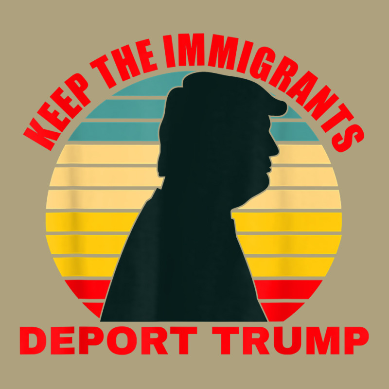 Keep The Immigrants Deport Trump Retro Anti Trump T Shirt Flat Bill Snapback Cap by mikidicosmo | Artistshot