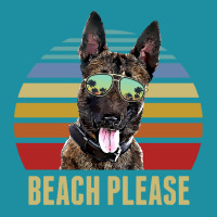 Belgian Malinois Summer Beach Vibe T  Shirt Beach Please Belgian Malin Flat Bill Snapback Cap | Artistshot