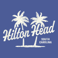 Hilton Head Island South Carolina Vintage 70s Palm Trees Gra T Shirt Flat Bill Snapback Cap | Artistshot