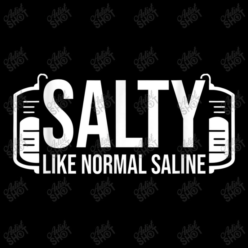 Funny Nurse Quotes Cool Nurse Jokes Salty Like Normal Saline Cropped Hoodie by YenNgoc | Artistshot