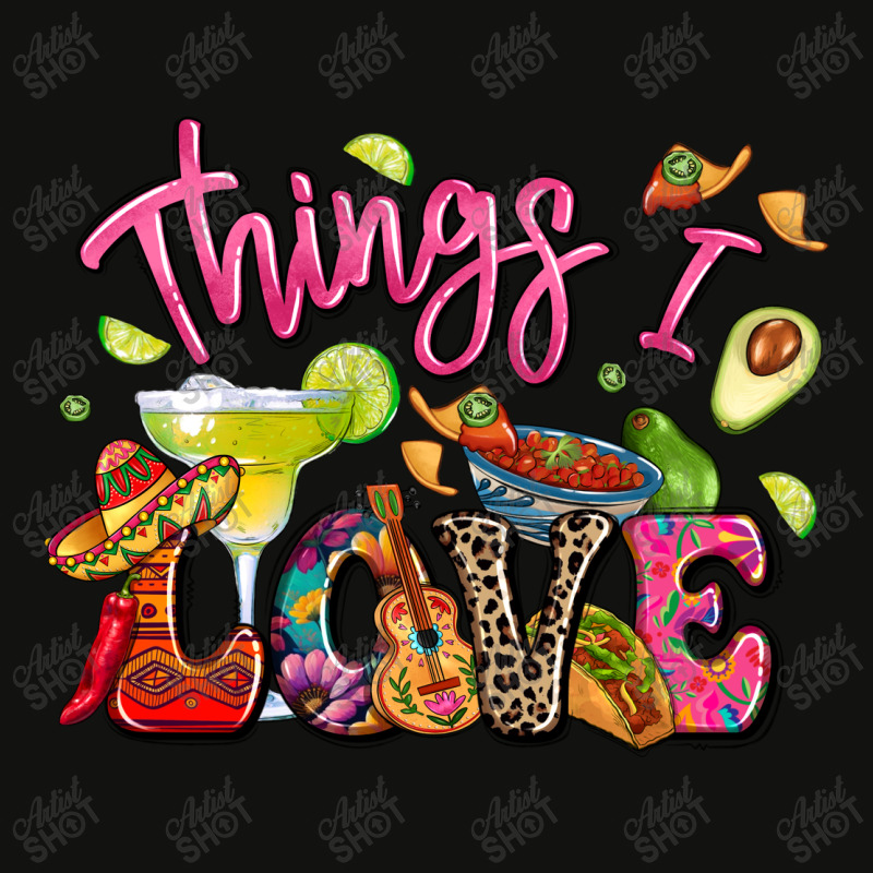 Things I Love Mexican Food Scorecard Crop Tee by LillyAllenDesigns | Artistshot