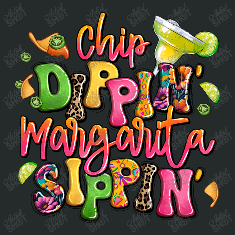 Chip Dippin' Margarita Sippin' Women's Triblend Scoop T-shirt by LillyAllenDesigns | Artistshot