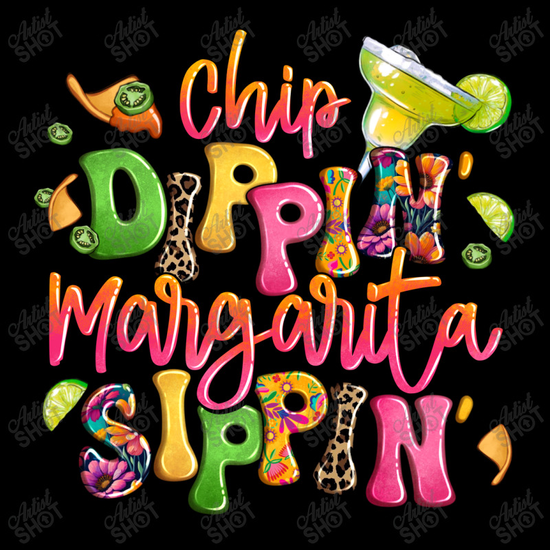 Chip Dippin' Margarita Sippin' Women's V-Neck T-Shirt by LillyAllenDesigns | Artistshot