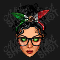 Mexican Latina Girl Messy Bun Flannel Shirt | Artistshot