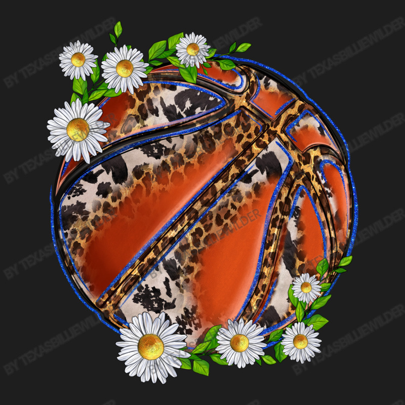 Basketball With Patterns And Daisies Classic T-shirt | Artistshot