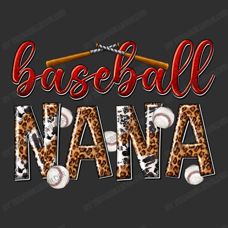 Baseball Nana With Leopard Oval Leatherette Patch | Artistshot