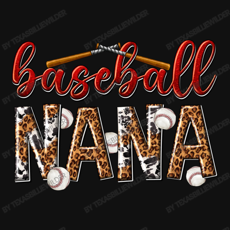 Baseball Nana With Leopard Atv License Plate | Artistshot