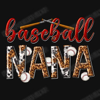 Baseball Nana With Leopard Silver Rectangle Keychain | Artistshot