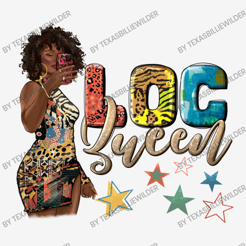 Afro Woman Loc Queen Graphic T-shirt by texasbilliewilder | Artistshot