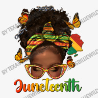 Afro Messy Bun Juneteenth Ladies Fitted T-shirt | Artistshot