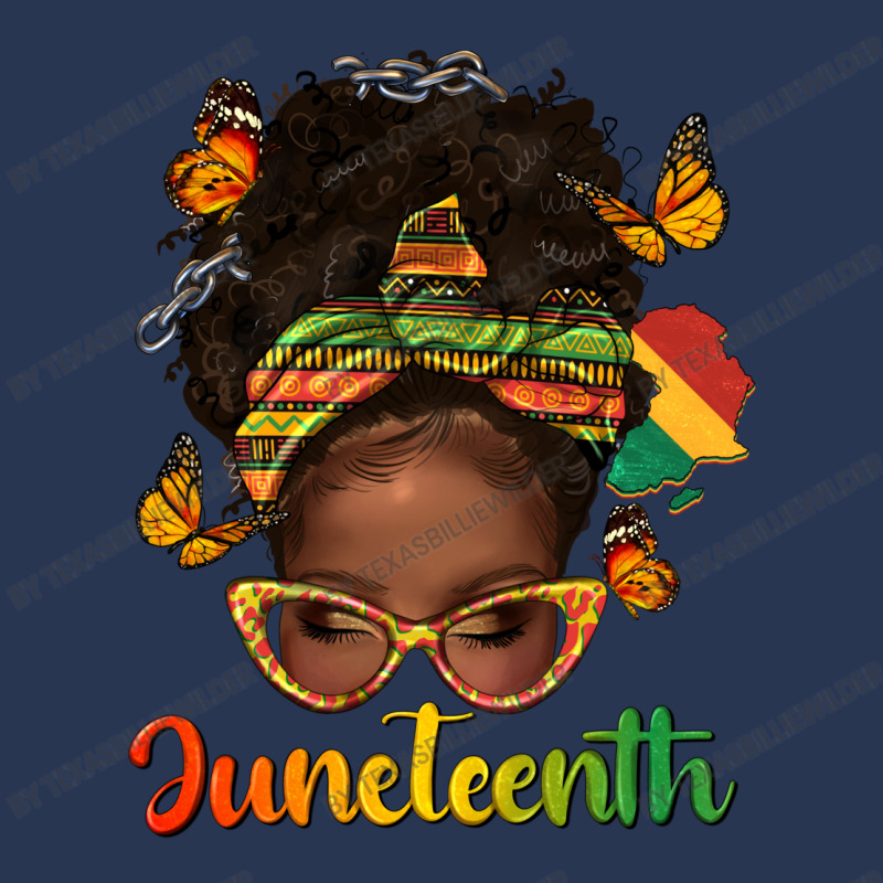 Afro Messy Bun Juneteenth Ladies Denim Jacket by texasbilliewilder | Artistshot