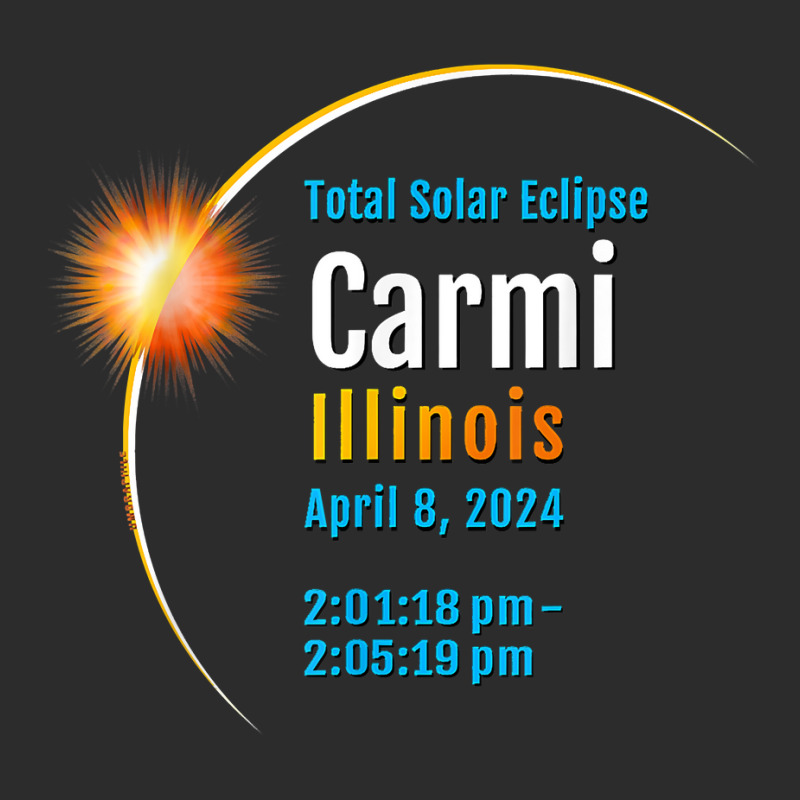 Carmi Illinois Il Total Solar Eclipse 2024  1  T Shirt Baseball Cap by kewisharemeliadq | Artistshot