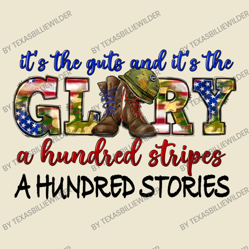 Its The Guts And Its The Glory A Hundred Stripes Cropped Hoodie by texasbilliewilder | Artistshot