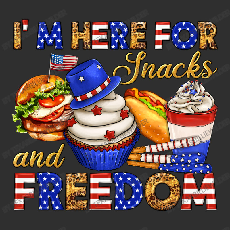 I M Here For Snacks And Freedom Rectangle  Leatherette Patch | Artistshot