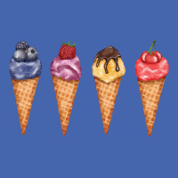 Assorted Ice Cream Cones T  Shirt Assorted Ice Cream Cones Set   Blueb Mesh Cap | Artistshot