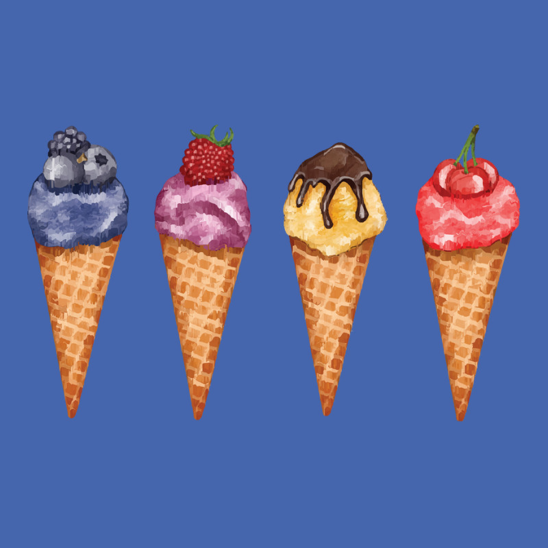 Assorted Ice Cream Cones T  Shirt Assorted Ice Cream Cones Set   Blueb Mesh cap by thymeartiste | Artistshot