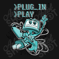 Plug In  Play Music Geek Cartoon Mesh Cap | Artistshot