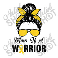 Childhood Cancer  Awareness Mom Of A Warrior Messy Bun Star Paper Bag - 13 X 7 X 13 | Artistshot