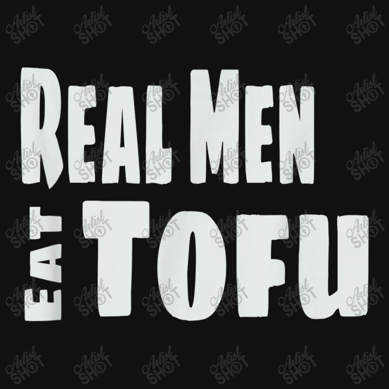 Mens Real Men Eat Tofu Basic Baby Bibs by Yuh2105 | Artistshot