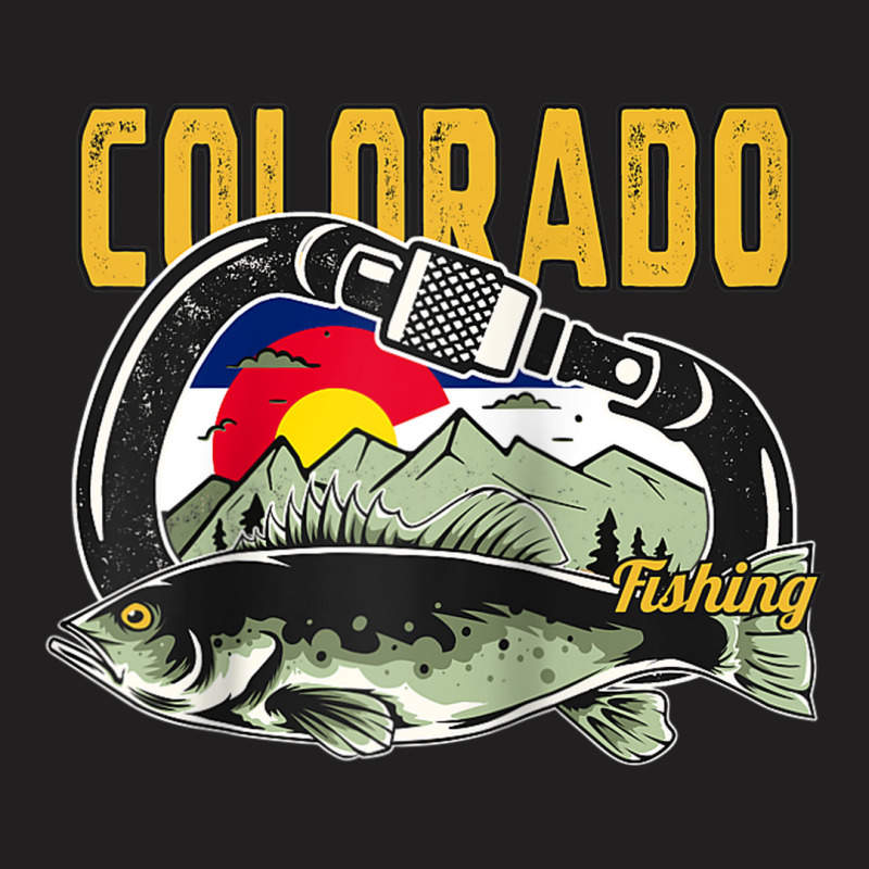 Retro Carabiner Colorado Fishing Raglan Baseball Tee T-shirt | Artistshot