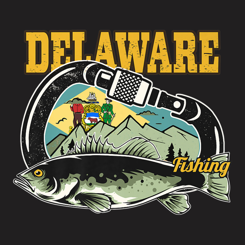 Retro Carabiner Delaware Fishing Premium T-shirt | Artistshot