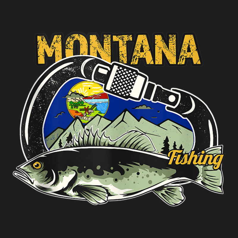 Retro Carabiner Montana Fishing Tank Top Classic T-shirt | Artistshot