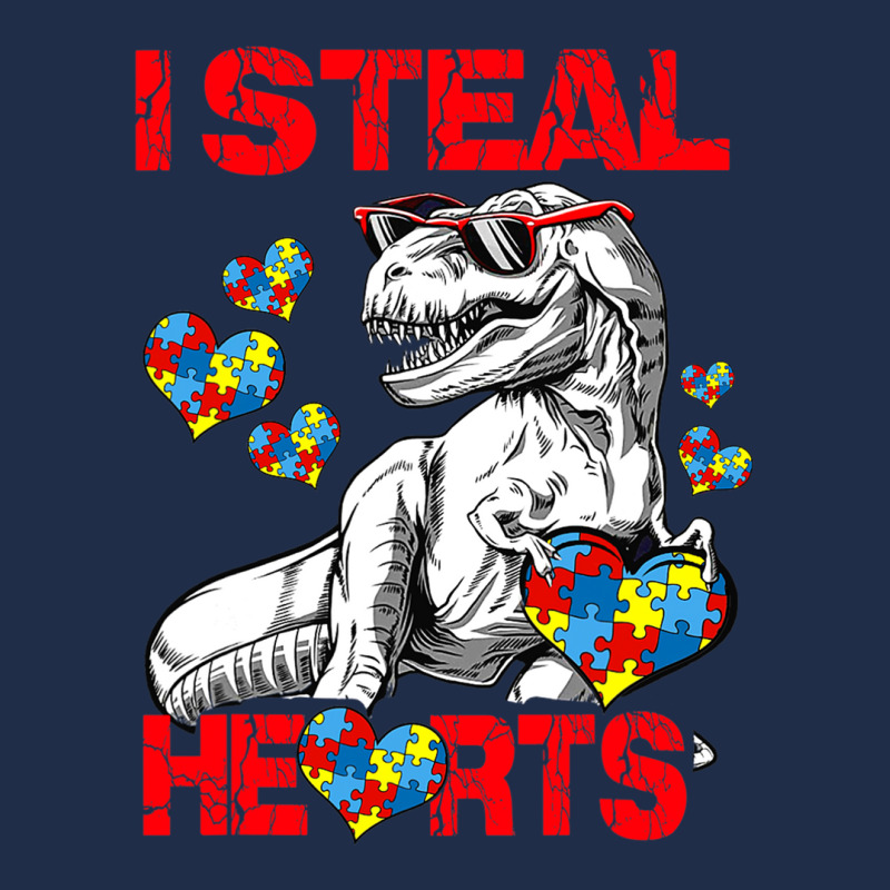 I Steal Hearts Autism Awareness Dinosaur Trex Baseball Cap | Artistshot