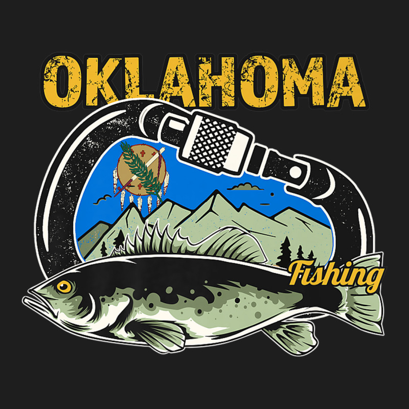 Retro Carabiner Oklahoma Fishing Premium Classic T-shirt | Artistshot