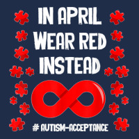 In April Wear Red Instead Autism Acceptance Puzzle Lovers T Shirt Baseball Cap | Artistshot