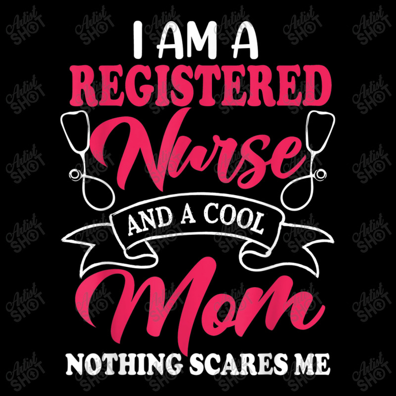 I Am A Registered Nurse And A Cool Mom Nothing Scares Me Women's V-neck T-shirt | Artistshot