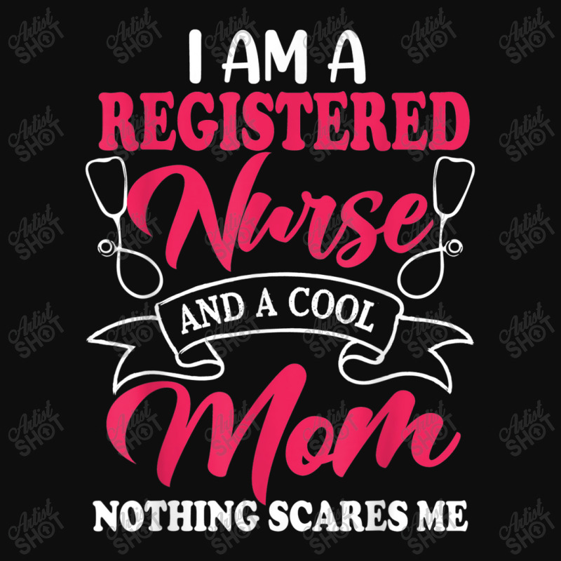 I Am A Registered Nurse And A Cool Mom Nothing Scares Me Crop Top | Artistshot