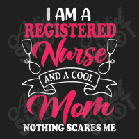 I Am A Registered Nurse And A Cool Mom Nothing Scares Me Ladies Polo Shirt | Artistshot