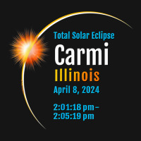 Carmi Illinois Il Total Solar Eclipse 2024  1  T Shirt Mesh Cap | Artistshot