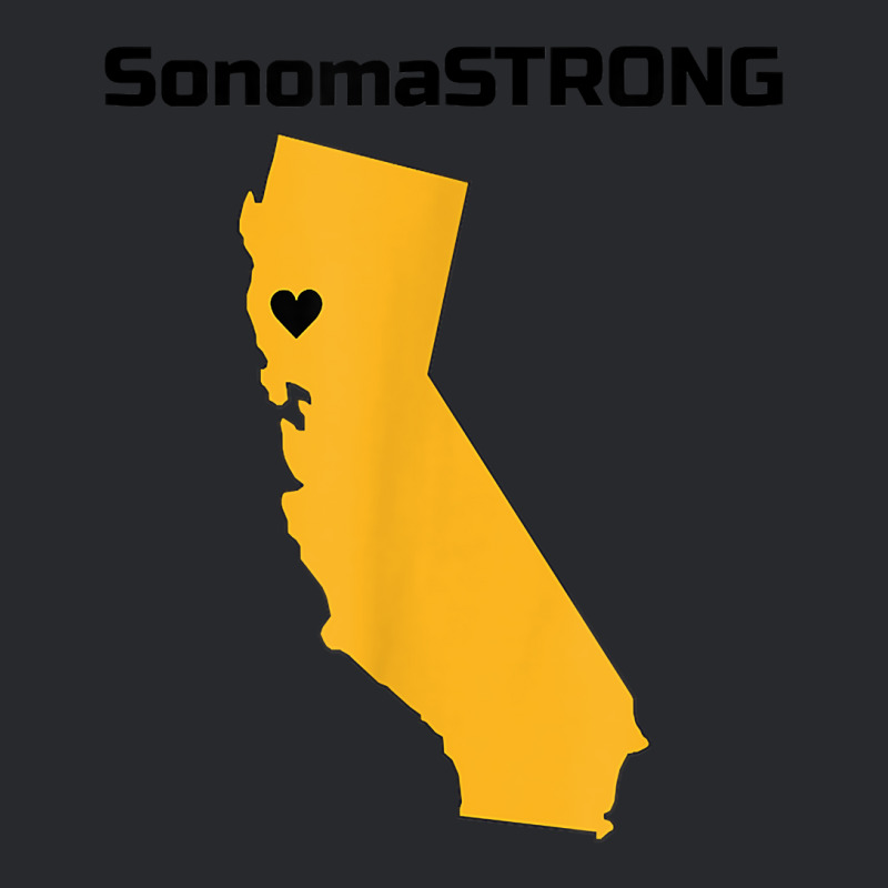 Support Sonoma Strong California State Heart Love T Shirt Trucker Cap by rainandehay | Artistshot