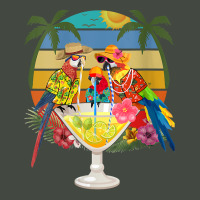 Womens Parrots Drinking Margarita On Summer Vacation Birds Fun V Neck Trucker Cap | Artistshot