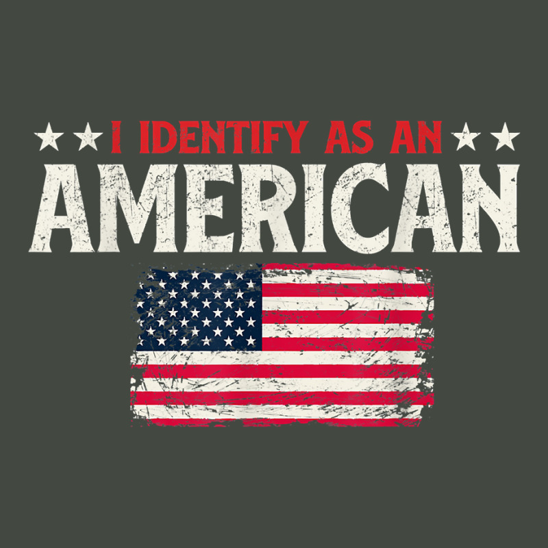 I Identify As An American Usa Flag 4th Of July Fourth T Shirt Trucker ...