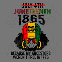 Juneteenth 1865 Because My Ancestors Weren't Free Black Girl Camo Snapback | Artistshot