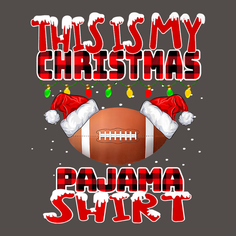 Football This Is My Christmas Pajama Football Xmas Boys Men 377 Flat Bill Snapback Cap by permad | Artistshot