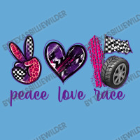 Peace Love Race Basic T-shirt | Artistshot