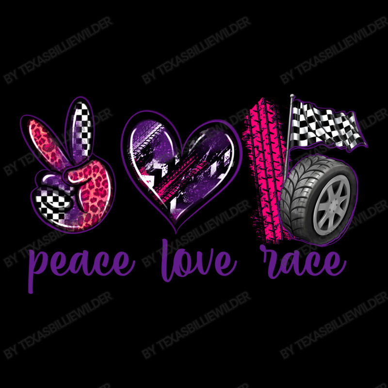 Peace Love Race Men's Long Sleeve Pajama Set by texasbilliewilder | Artistshot