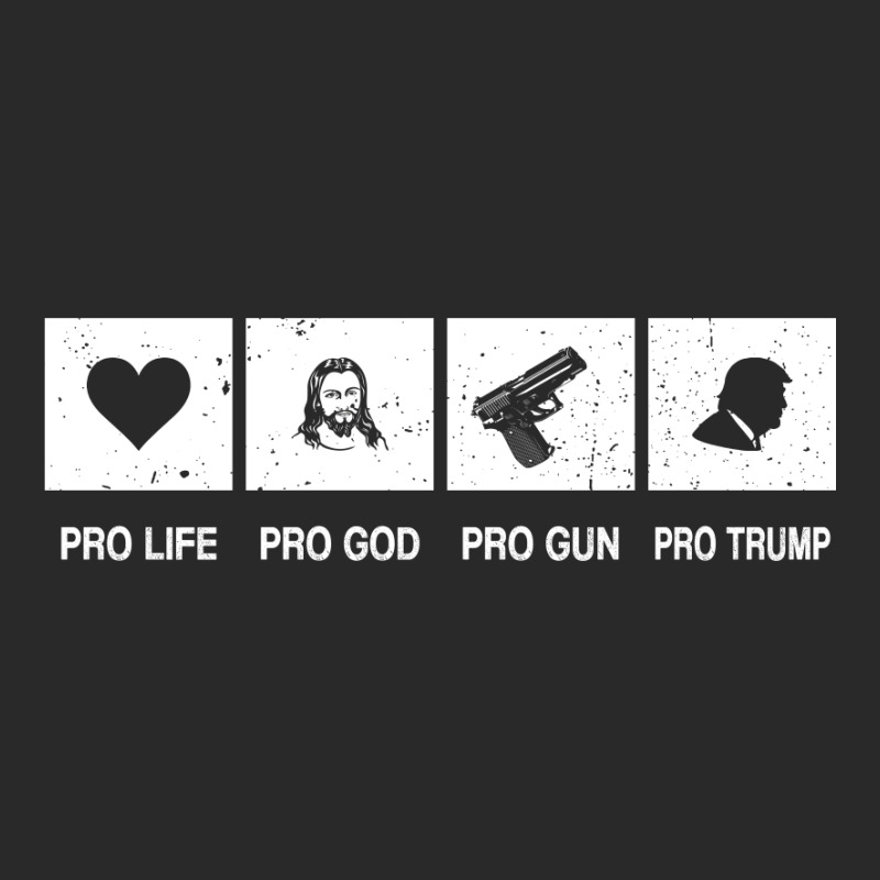 Vintage Donald Trump 2020 Pro Life Pro Gun Pro God Pro Trump 2020. Toddler T-shirt | Artistshot