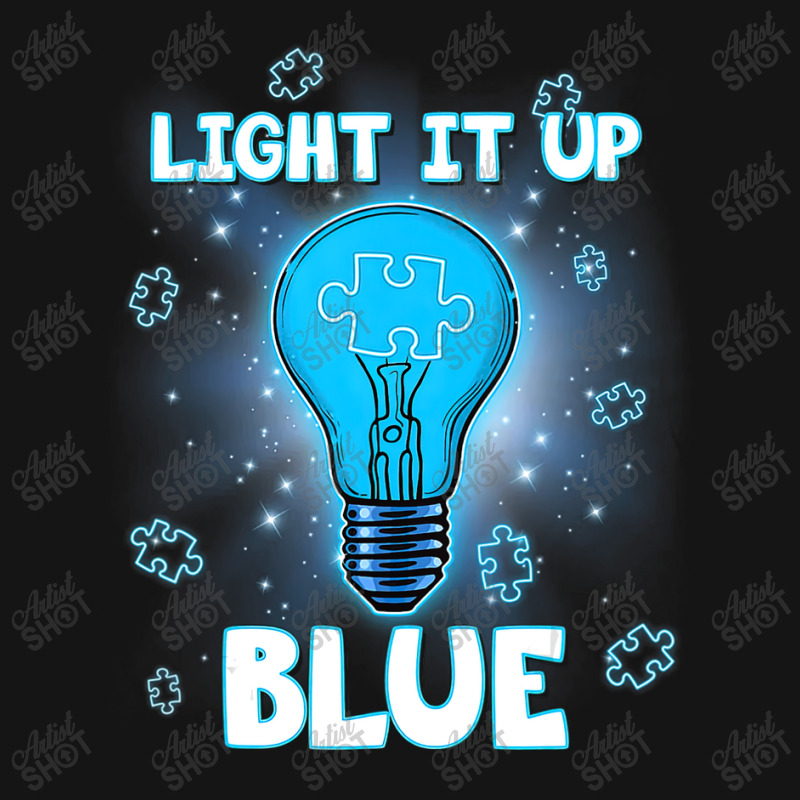 Light It Up Blue Autism I Wear Blue For Awareness Mesh cap by LeiThompson | Artistshot