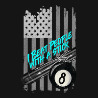 I Beat People With A Stick Tee Billiards 8 Ball Tee T Shirt Mesh Cap | Artistshot