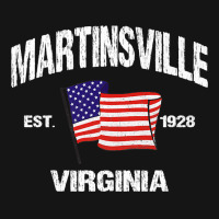 Martinsville Virginia Va Usa Stars & Stripes Vintage Style Premium Mesh Cap | Artistshot