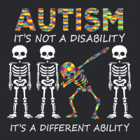 Autism Its A Different Ability Dabbing Skeleton Trucker Cap | Artistshot