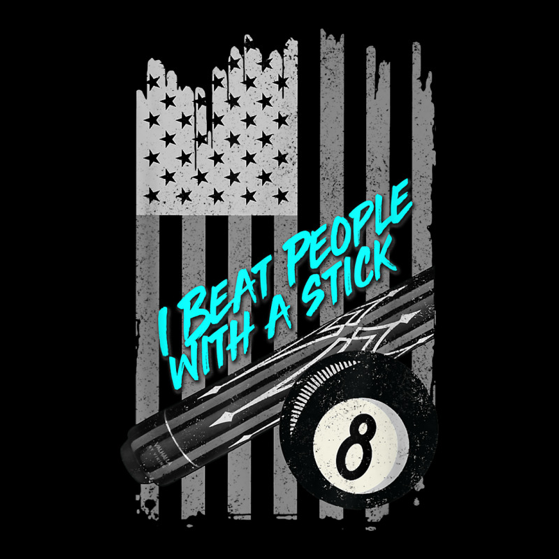 I Beat People With A Stick Tee Billiards 8 Ball Tee T Shirt Camo Snapback | Artistshot