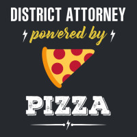 District Attorney Powered By Pizza Funny Gift Flat Bill Snapback Cap | Artistshot