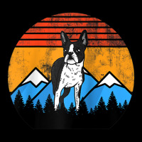 Retro Vintage Boston Terrier Sunset Mountains Distressed Raglan Baseba Youth Sweatshirt | Artistshot