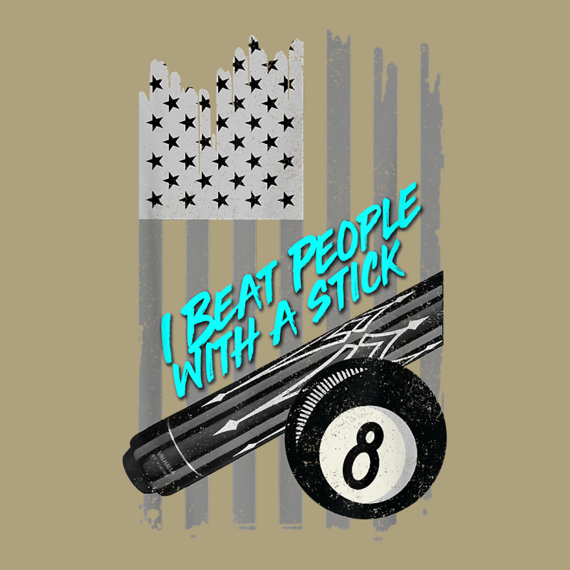 I Beat People With A Stick Tee Billiards 8 Ball Tee T Shirt Flat Bill Snapback Cap | Artistshot