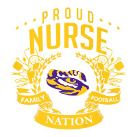 Lsu Tigers Proud Nurse - Apparel Debie Paper Bag - 10 X 5 X 13 | Artistshot